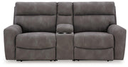 Next-Gen DuraPella Power Reclining Sectional Loveseat with Console Ashley Furniture Sectional  Fresh Start Furniture