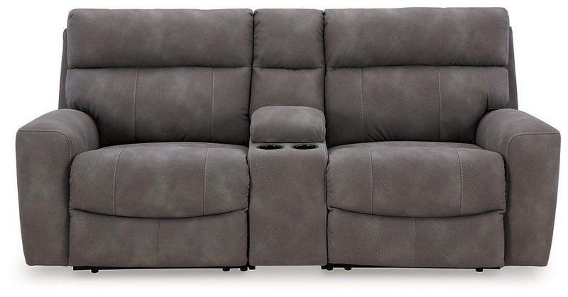 Next-Gen DuraPella Power Reclining Sectional Loveseat with Console Ashley Furniture Sectional  Fresh Start Furniture