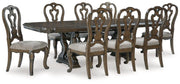 Maylee Dining Room Set Ashley Furniture Dining Room Set 9-Piece: Dining Table/8-Dining Chair Fresh Start Furniture