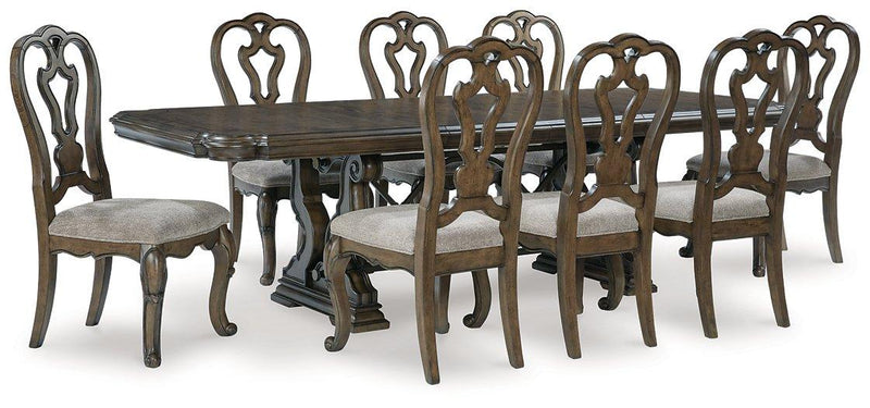 Maylee Dining Room Set Ashley Furniture Dining Room Set 9-Piece: Dining Table/8-Dining Chair Fresh Start Furniture