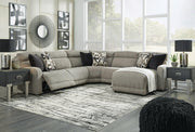 Colleyville Power Reclining Sectional with Chaise -  Ashley Furniture Sectional  Fresh Start Furniture