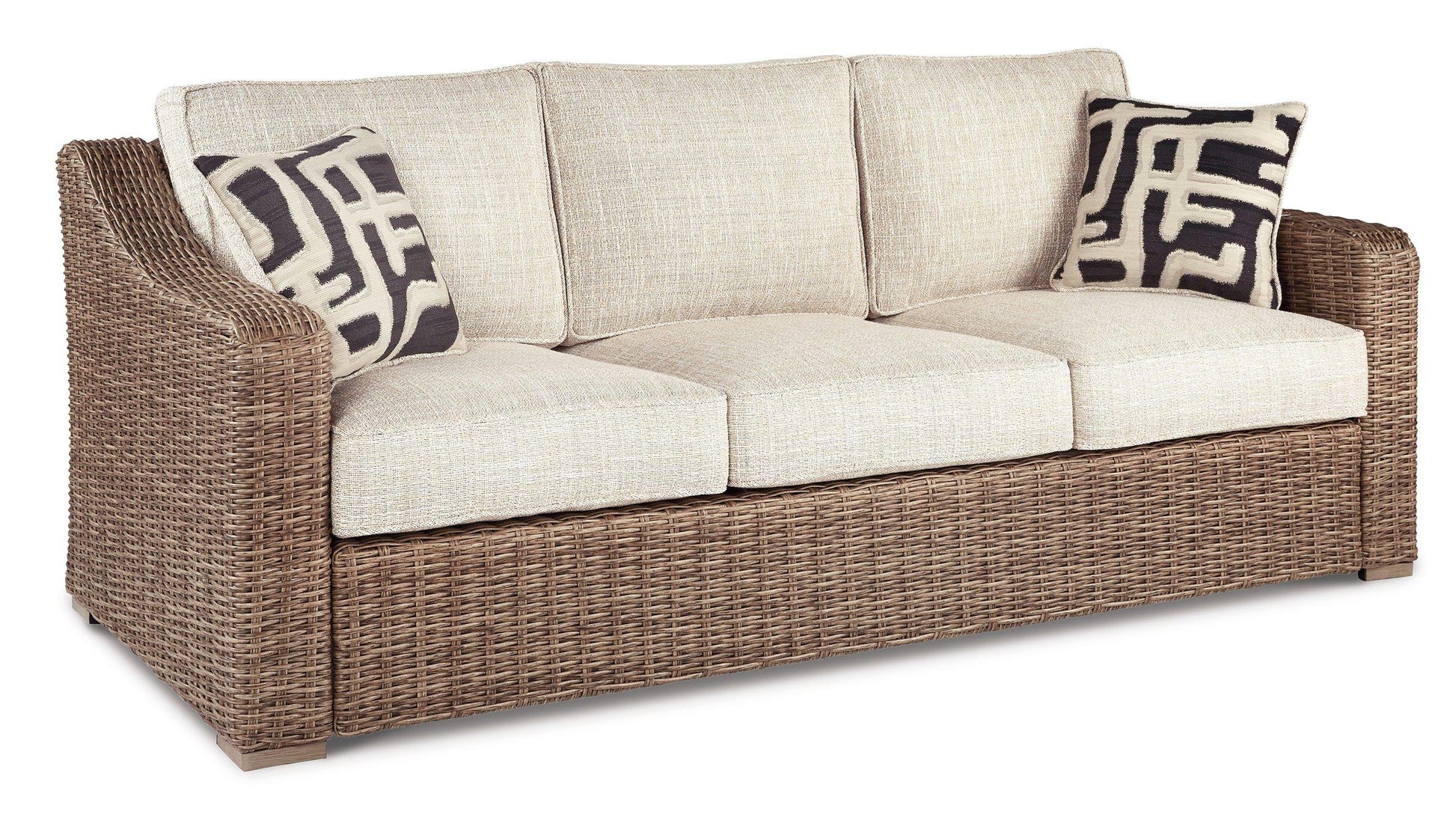 Beachcroft Outdoor Sofa, Lounge Chairs and Fire Pit -  Ashley Furniture Outdoor Dining Set
