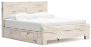 Lawroy Bed Ashley Furniture Bed King / Panel Bed w/ Side Storage Drawers (2) Fresh Start Furniture