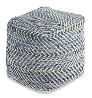 Chevron Pouf -  Ashley Furniture Pouf  Fresh Start Furniture
