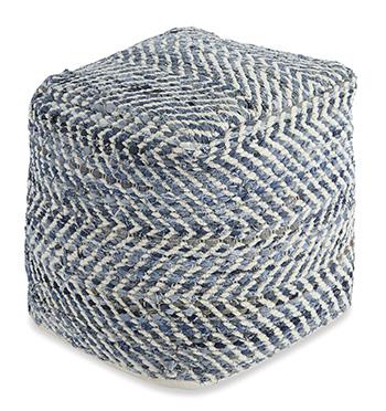 Chevron Pouf -  Ashley Furniture Pouf  Fresh Start Furniture