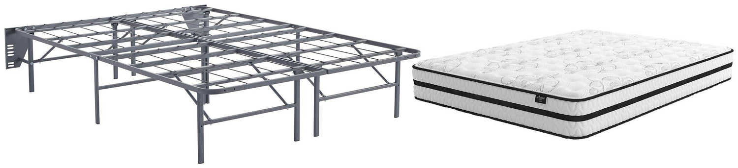 Chime 10 Inch Hybrid Mattress Package -  Ashley Furniture Mattress Set  Fresh Start Furniture