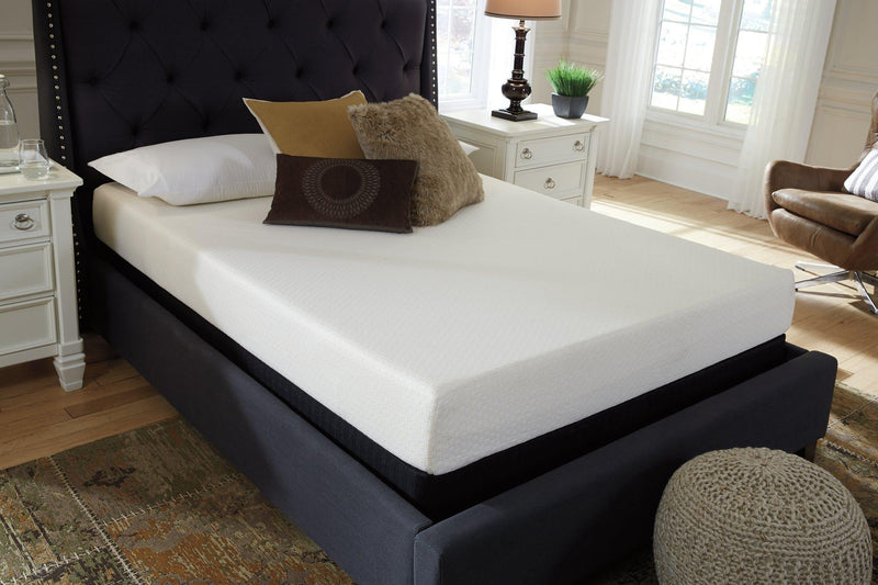 Chime 8 Inch Memory Foam Mattress in a Box -  Ashley Furniture Memory Foam Mattress  Fresh Start Furniture