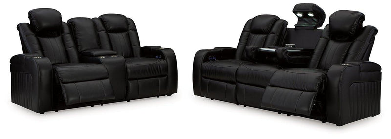 Caveman Den Upholstery Package -  Ashley Furniture Living Room Set  Fresh Start Furniture