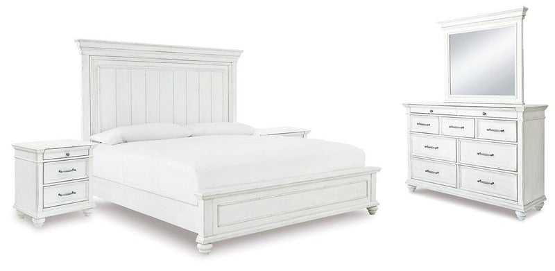 Kanwyn Bedroom Set Ashley Furniture Bedroom Set Panel Bed / 7-Piece: Dresser & Mirror/Bed (Headboa Fresh Start Furniture