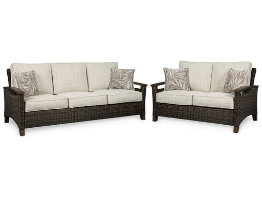 Paradise Trail Outdoor Seating Set Ashley Furniture Outdoor Seating Set 2-Piece: Outdoor Sofa/Outdoor Loveseat Fresh Start Furniture