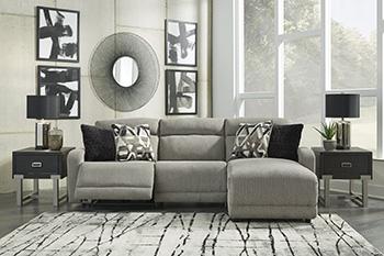 Colleyville Power Reclining Sectional with Chaise -  Ashley Furniture Sectional  Fresh Start Furniture