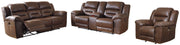 Stoneland Living Room Set Ashley Furniture Living Room Set Sofa/Loveseat/Recliner / Chocolate / Option 2 Fresh Start Furniture