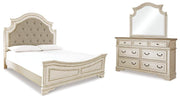 Realyn Bedroom Set Ashley Furniture Bedroom Set Upholstered Bed / 5-Piece: Dresser & Mirror/Bed (H Fresh Start Furniture