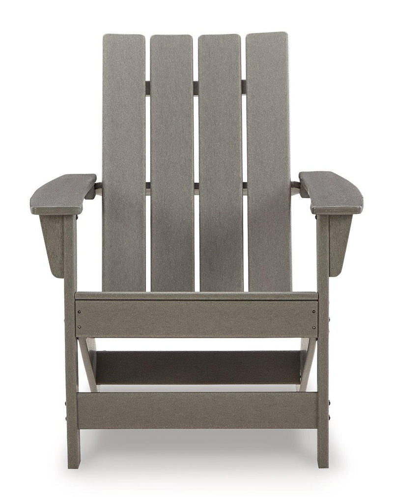Visola Outdoor Adirondack Chair Set with End Table -  Ashley Furniture Outdoor Seating Set  Fresh Start Furniture