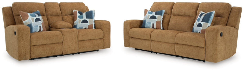 Kanlow Living Room Set Ashley Furniture Living Room Set 2-Piece: Sofa/Loveseat / Honey Fresh Start Furniture