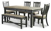 Tyler Creek Dining Set Ashley Furniture Dining Room Set Dining Table/Bench/4-Dining Chair / Option 1 Fresh Start Furniture