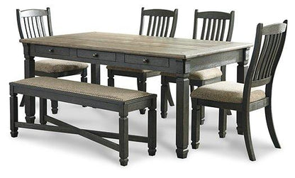 Tyler Creek Dining Set Ashley Furniture Dining Room Set Dining Table/Bench/4-Dining Chair / Option 1 Fresh Start Furniture
