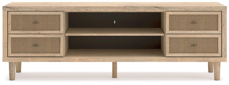 Cielden 72" TV Stand with Electric Fireplace -  Ashley Furniture TV Stand w/Fire  Fresh Start Furniture