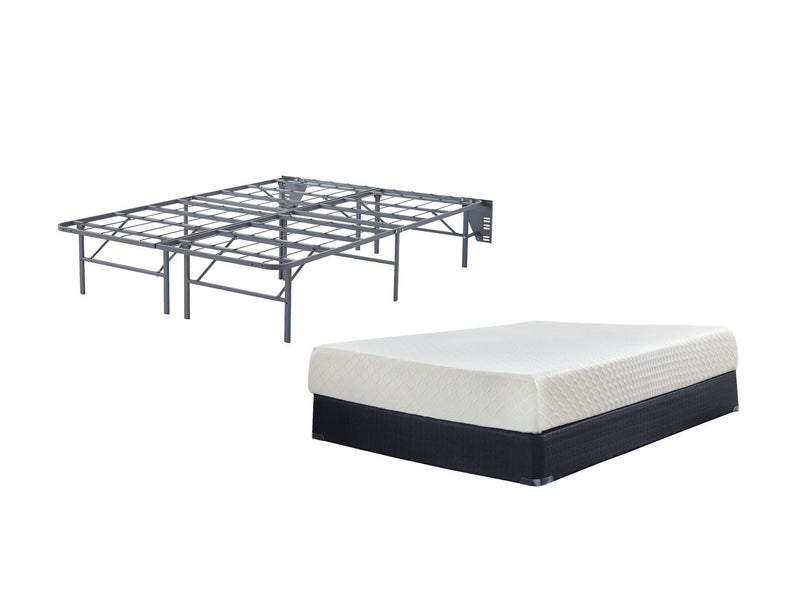 10 Inch Chime Memory Foam Mattress Set Ashley Furniture