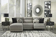 Colleyville Power Reclining Sectional with Chaise -  Ashley Furniture Sectional  Fresh Start Furniture