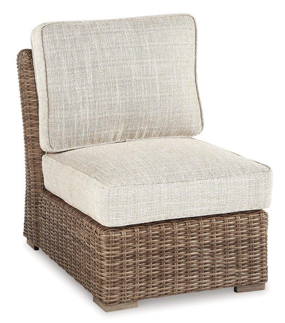 Beachcroft Outdoor Sofa, Lounge Chairs and Fire Pit -  Ashley Furniture Outdoor Dining Set