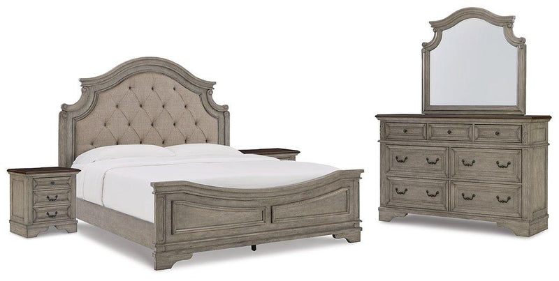Lodenbay Bedroom Set Ashley Furniture Bedroom Set 7-Piece: Dresser & Mirror/Bed (Headboard, Footboar Fresh Start Furniture