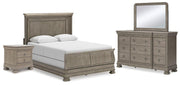Lexorne Bedroom Set Ashley Furniture Bedroom Set 6-Piece: Dresser & Mirror/Bed (Headboard, Footboar Fresh Start Furniture