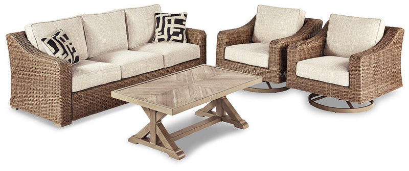 Beachcroft Outdoor Conversation Set -  Ashley Furniture Outdoor Seating Set