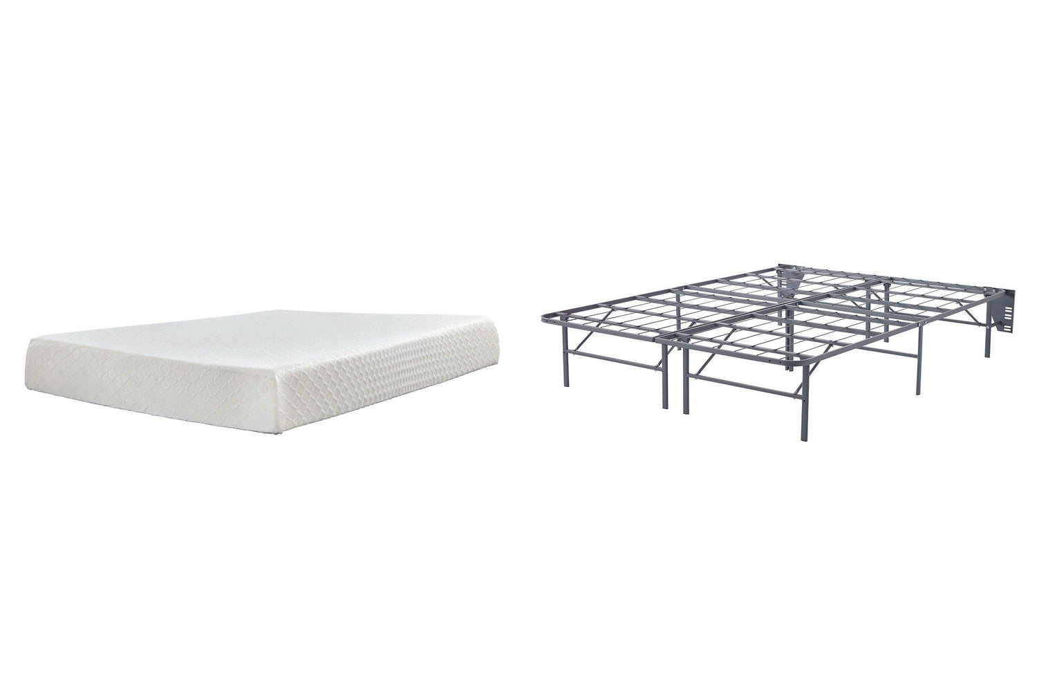10 Inch Chime Memory Foam Mattress Set Ashley Furniture