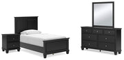 Lanolee Bedroom Set Ashley Furniture Bedroom Set 6-Piece: Dresser & Mirror/Bed (Headboard, Footboar Fresh Start Furniture