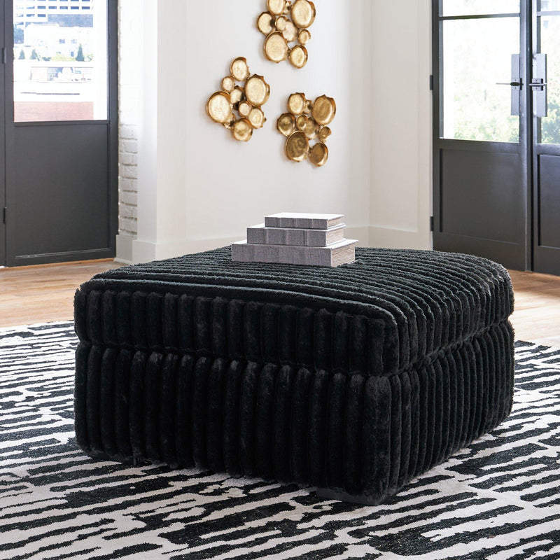 Midnight-Madness Oversized Accent Ottoman Ashley Furniture Ottoman  Fresh Start Furniture