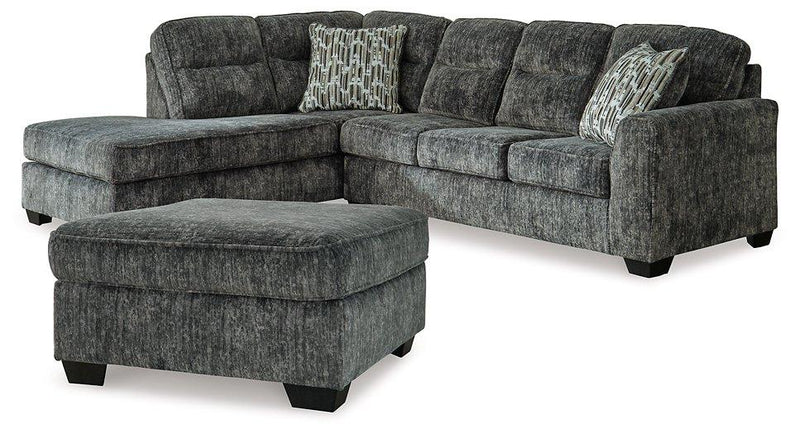 Lonoke Living Room Set Ashley Furniture Living Room Set Sectional/Ottoman / Gunmetal / Option 2 Fresh Start Furniture