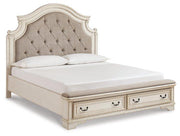 Realyn Upholstered Bed Ashley Furniture Bed King / Panel Bed w/ Storage Fresh Start Furniture