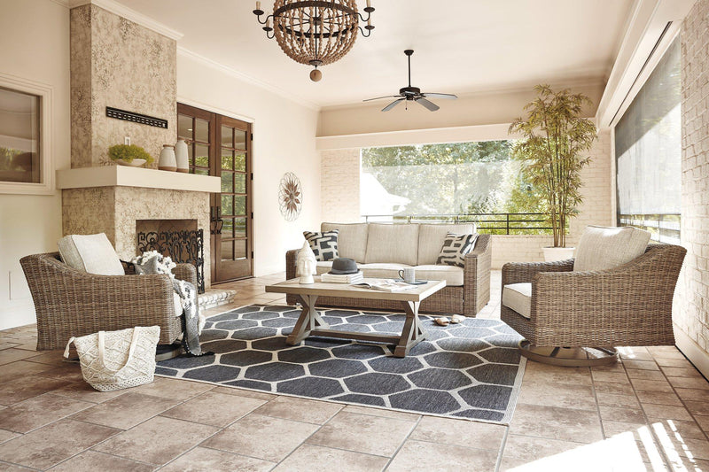 Beachcroft Outdoor Conversation Set -  Ashley Furniture Outdoor Seating Set