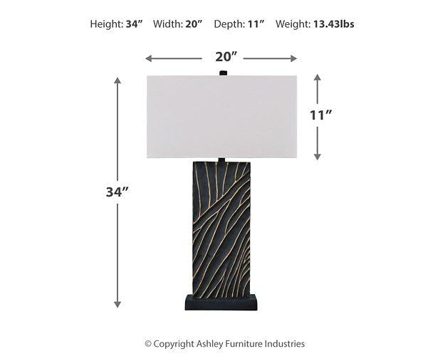 Bartlen Lamp Set -  Ashley Furniture Table Lamp Set