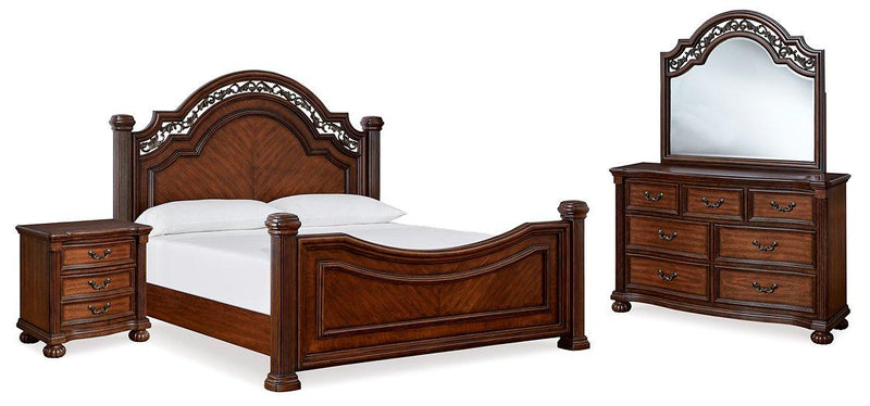 Lavinton Bedroom Set Ashley Furniture Bedroom Set 6-Piece: Bed (Headboard,Footboard,Rails)/Dresser & Fresh Start Furniture