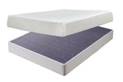 10 Inch Chime Memory Foam Mattress Set Ashley Furniture