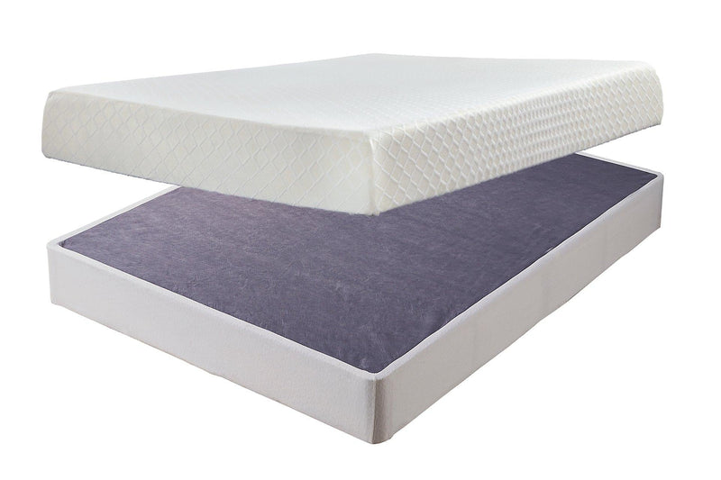 10 Inch Chime Memory Foam Mattress Set Ashley Furniture