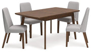 Lyncott Dining Room Set Ashley Furniture Dining Room Set 5-Piece: Rect. Dining Table/4-Dining Chair / Gray/ Fresh Start Furniture