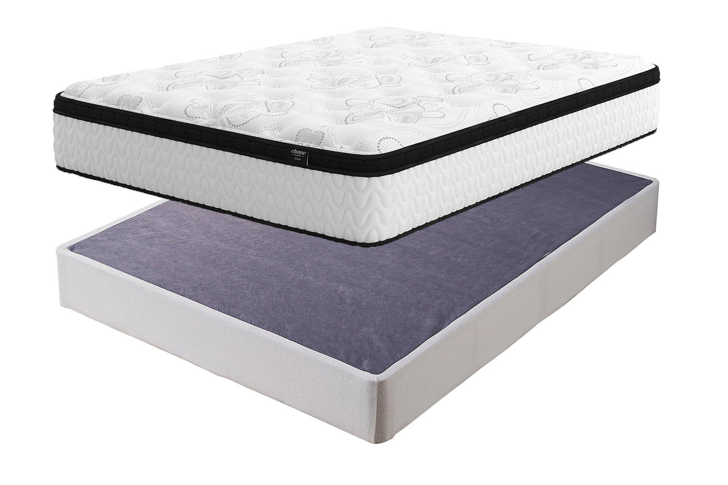 Chime 12 Inch Hybrid Mattress Package -  Ashley Furniture Mattress Set  Fresh Start Furniture