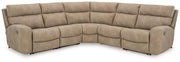 Next-Gen DuraPella Power Reclining Sectional Ashley Furniture Sectional Sand / 5-Piece: Left-Arm Facing Power Recliner/Arm Fresh Start Furniture
