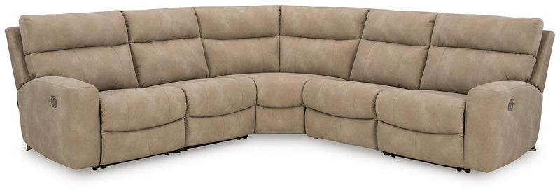 Next-Gen DuraPella Power Reclining Sectional Ashley Furniture Sectional Sand / 5-Piece: Left-Arm Facing Power Recliner/Arm Fresh Start Furniture