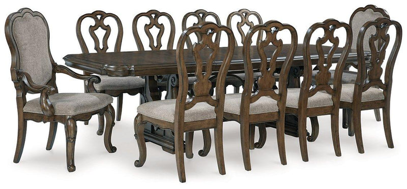 Maylee Dining Room Set Ashley Furniture Dining Room Set 11-Piece: Dining Table/2-Dining Arm Chair/8-Dining Fresh Start Furniture