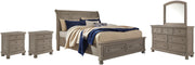 Lettner Bedroom Set Ashley Furniture Bedroom Set Sleigh Bed / 7-Piece: Dresser & Mirror/Bed (Headbo Fresh Start Furniture