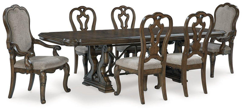 Maylee Dining Room Set Ashley Furniture Dining Room Set 7-Piece: Dining Table/2-Dining Arm Chair/4-Dining  Fresh Start Furniture