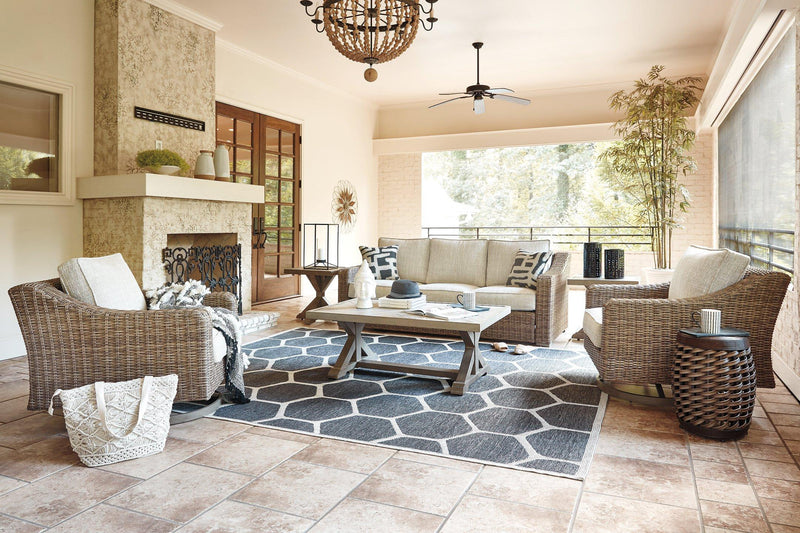 Beachcroft Outdoor Seating Set -  Ashley Furniture Outdoor Seating Set