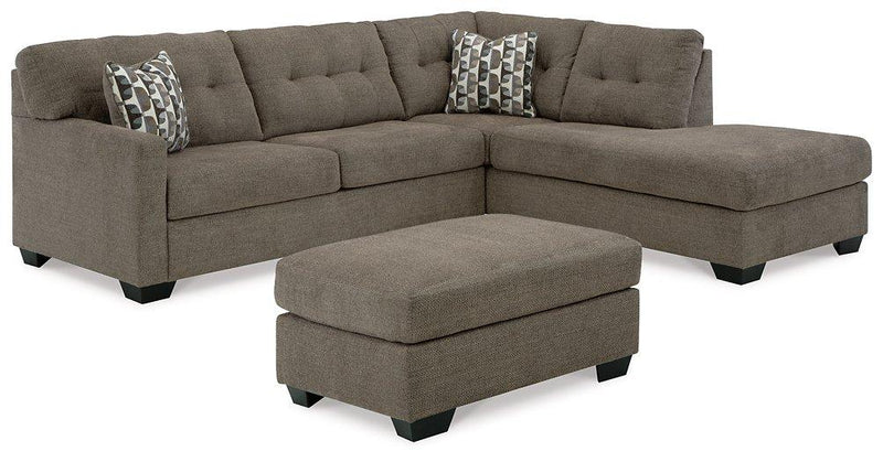 Mahoney Living Room Set Ashley Furniture Living Room Set Sectional/Ottoman / Chocolate / Option 2 Fresh Start Furniture
