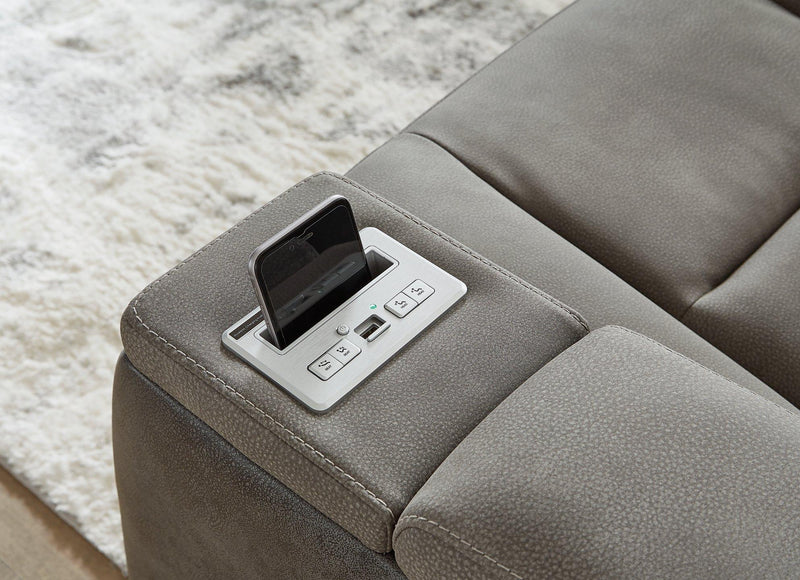 Next-Gen DuraPella Power Reclining Loveseat with Console Ashley Furniture Loveseat  Fresh Start Furniture