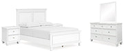 Fortman Bedroom Set Ashley Furniture Bedroom Set 7-Piece: Dresser & Mirror/Bed (Headboard, Footboar Fresh Start Furniture