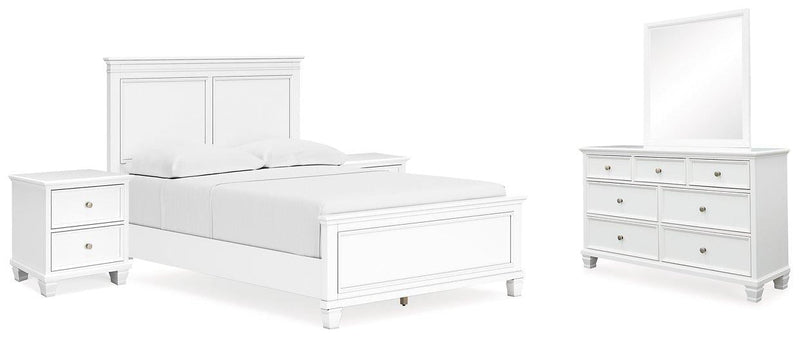 Fortman Bedroom Set Ashley Furniture Bedroom Set 7-Piece: Dresser & Mirror/Bed (Headboard, Footboar Fresh Start Furniture